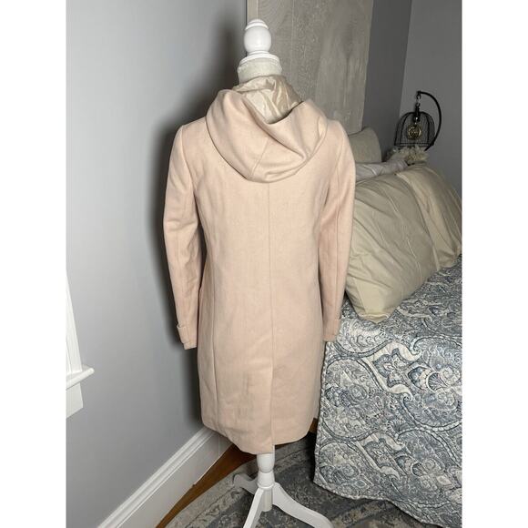 J. Crew Soft Pink Wool Toggle Coat Size 2 $349 Rare - Picture 4 of 9